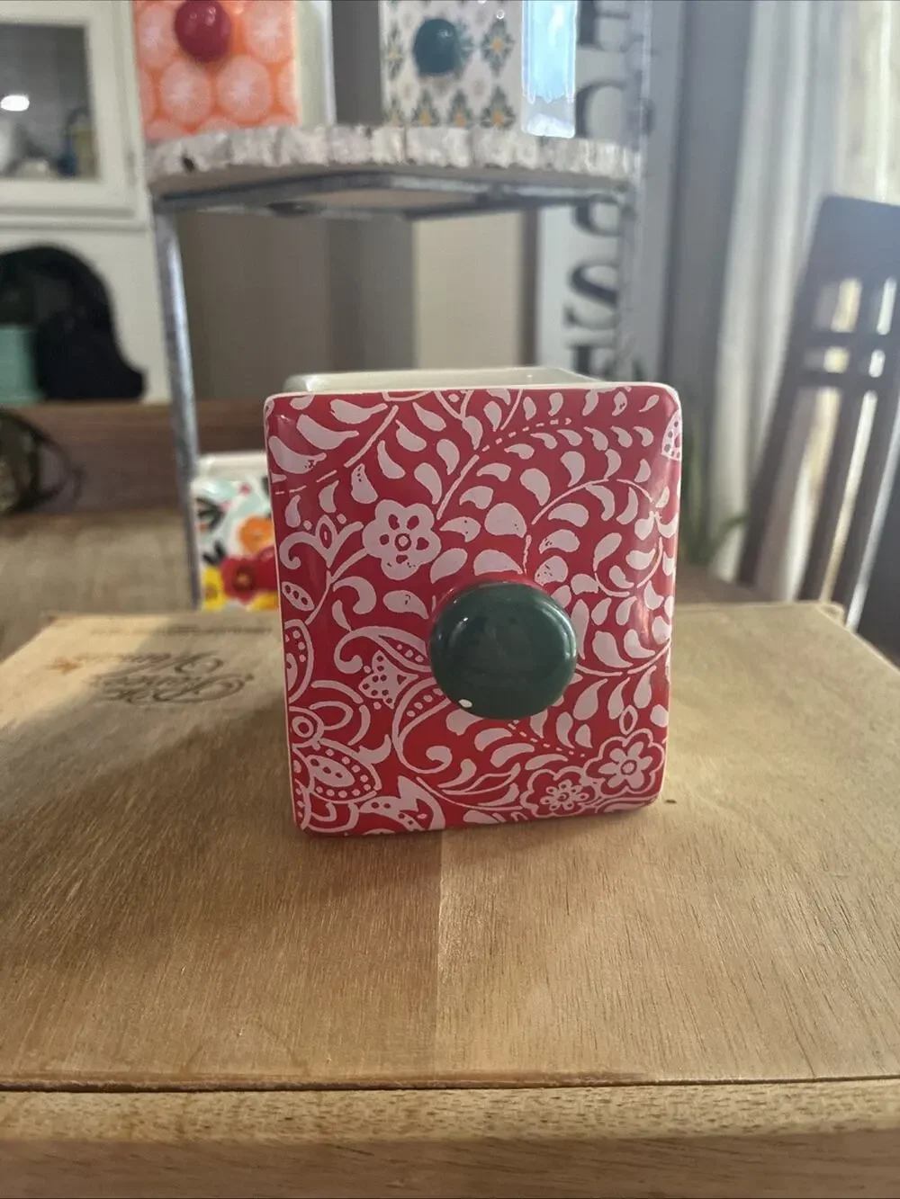 The Pioneer Woman Flea Market Spice Tea Box REPLACEMENT DRAWER ONLY Red Planter